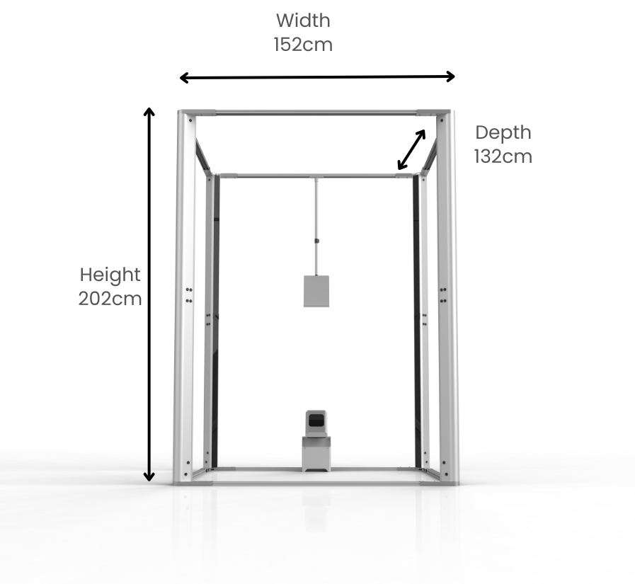 3D Rendered Scanner Frame Structure